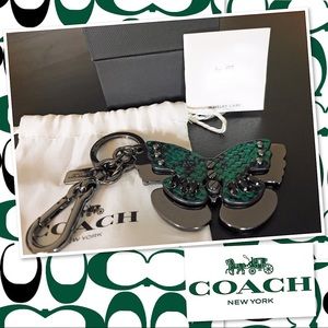 Coach 3D Butterfly Bag Charm/Key Fob